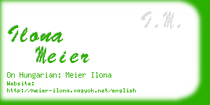 ilona meier business card